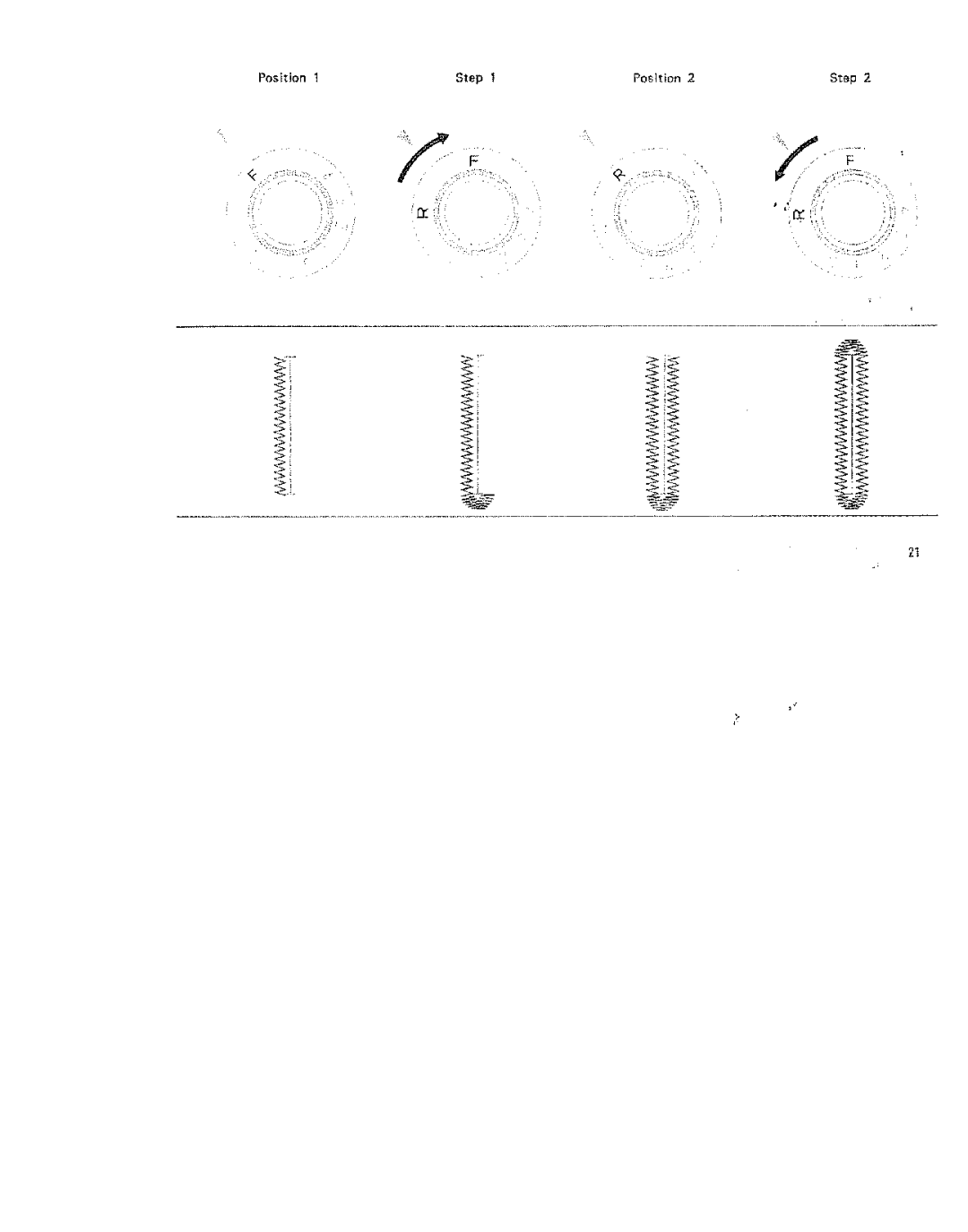 Kenmore 15/I649 manual Position Step 