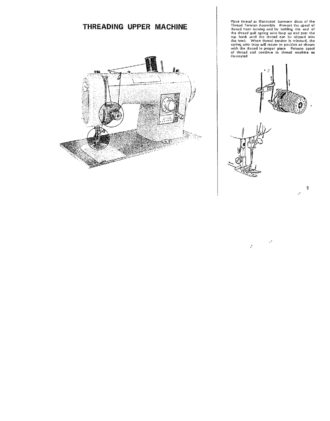 Kenmore 15/I649 manual Threading Upper Machine 