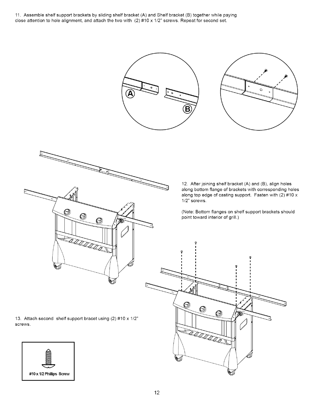 Kenmore 16238 manual #10 x 1/2Phillips Screw 