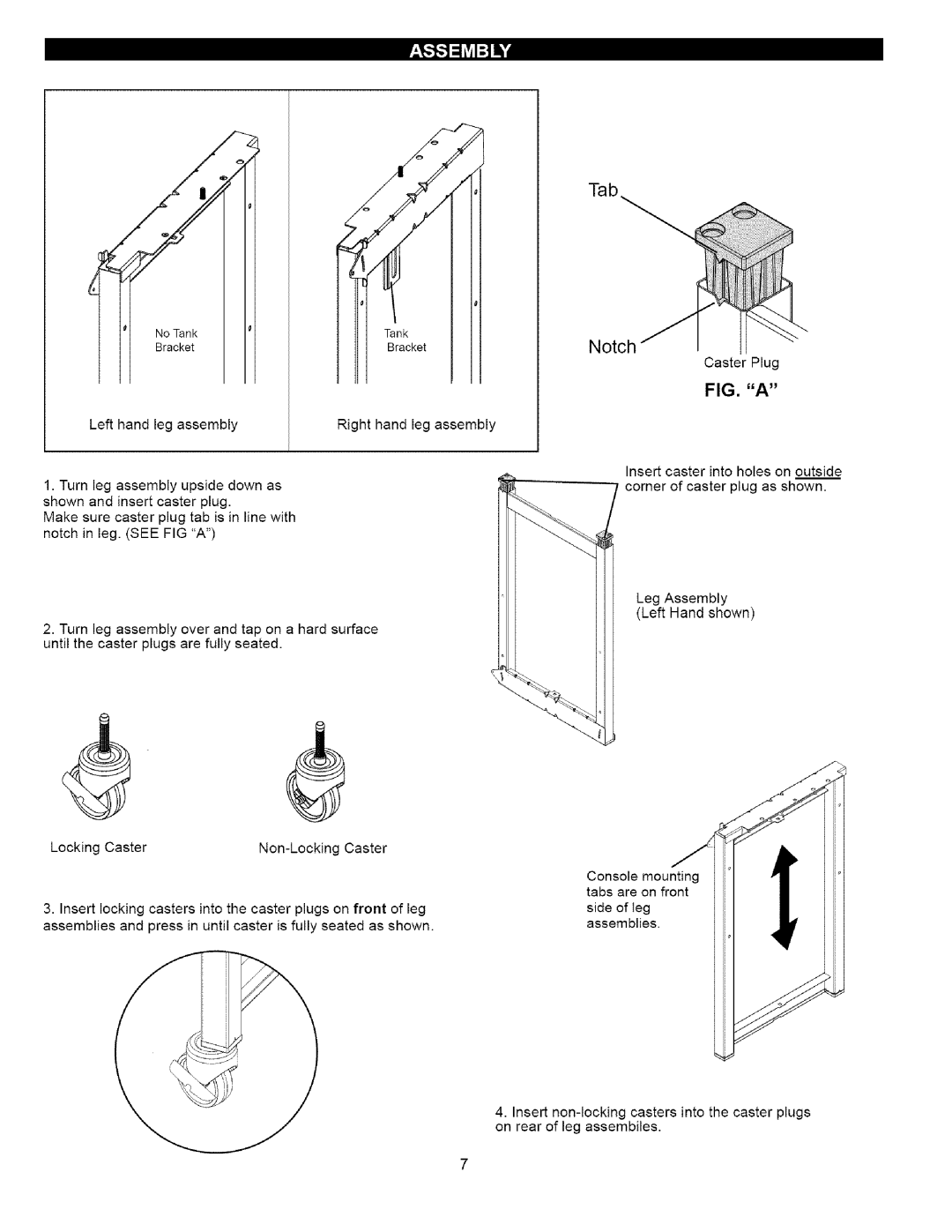 Kenmore 16238 manual FIG. a 