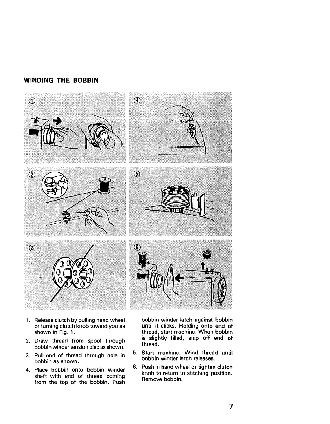 Kenmore 1641, 1940, 1941, 1625, 1430, 1431 manual Winding the Bobbin 