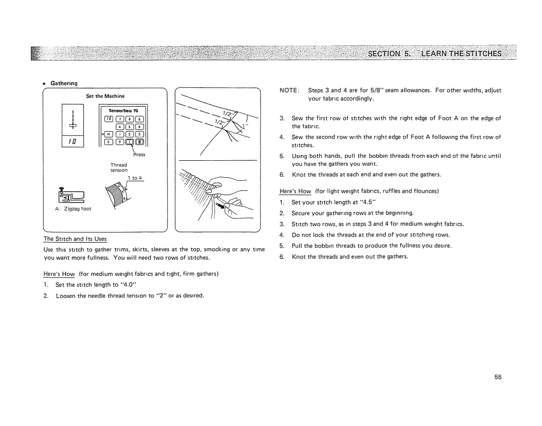 Kenmore 19501 manual Gcb, Gathering Set the Machine 