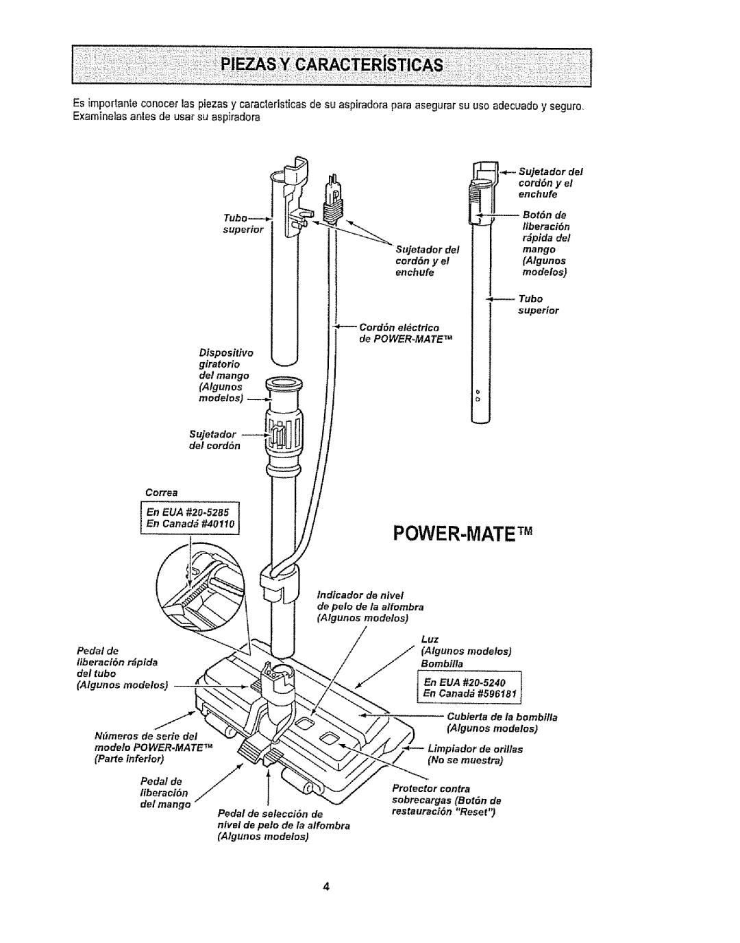 Kenmore 1T6.29429 manual Power-Mate Tm 