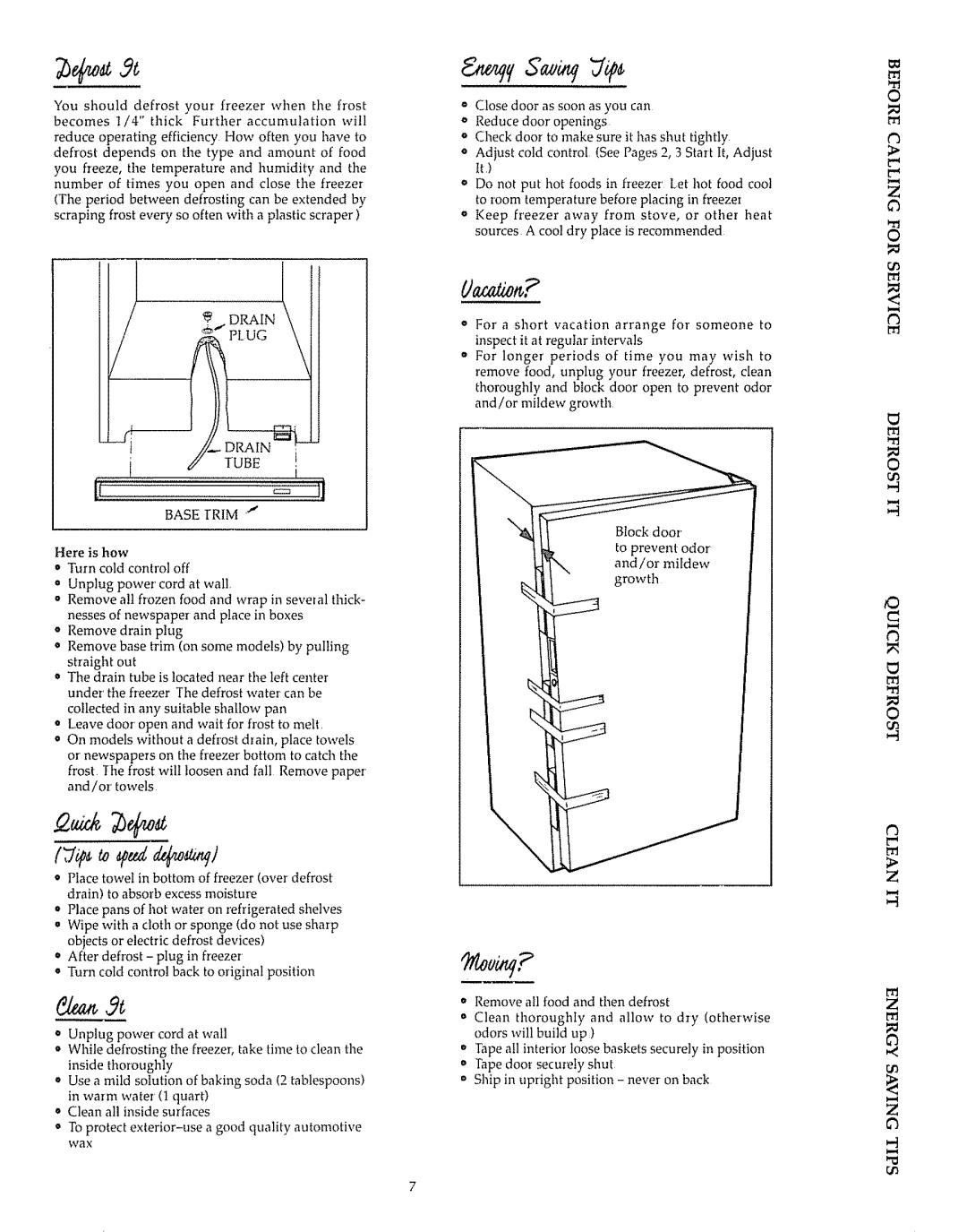 Kenmore 20938 owner manual Wax 