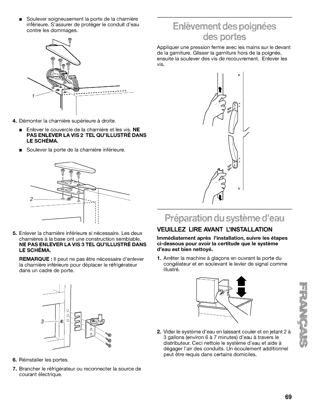 Kenmore Refrigerator, 2200128 manual PAS Enlever LA VlS 2 TEL Quillustri Dans LE Schema 