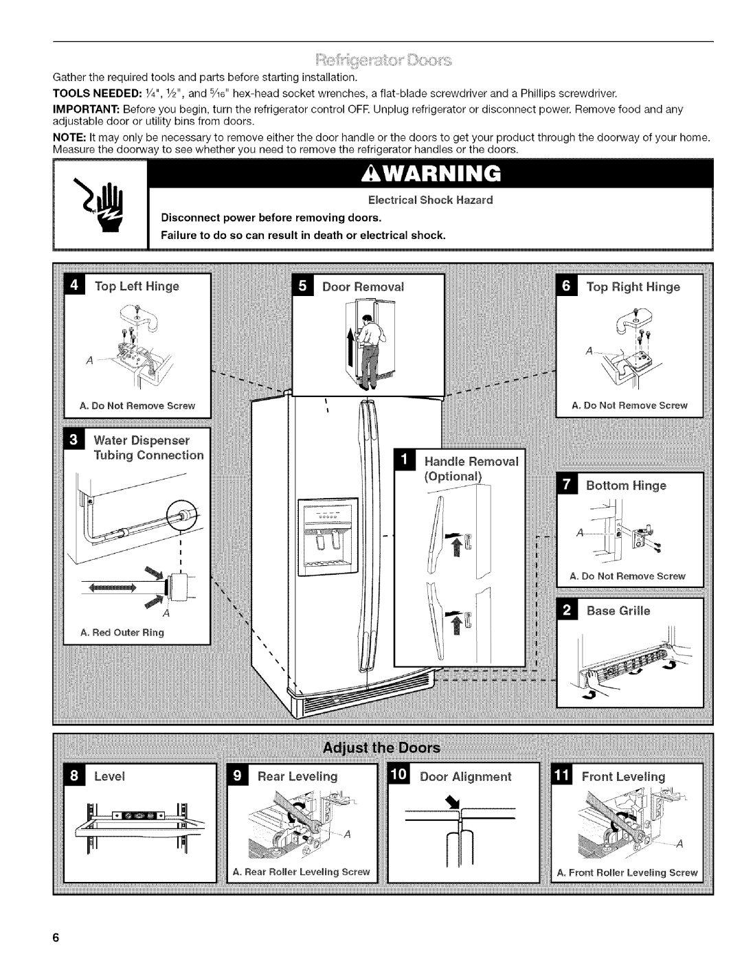 Kenmore 2305761A manual Adjustabledoororutilitybinsfromdoors 