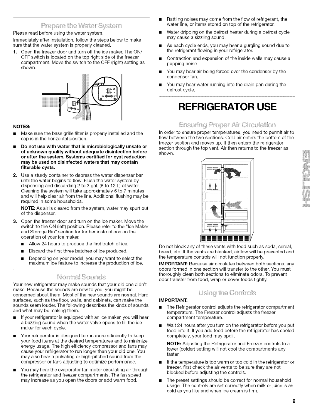 Kenmore 2305761A manual Refrigerator USE 