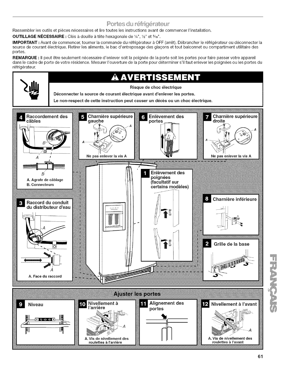 Kenmore 2318589 manual Poignes, Facultatif sur 