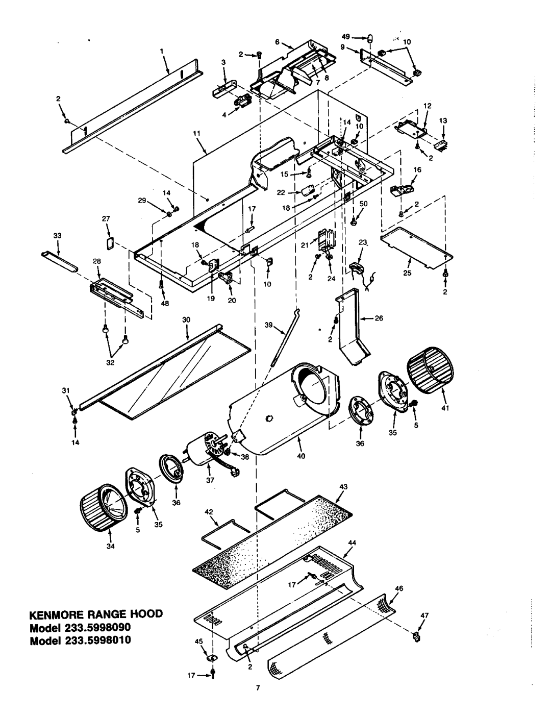 Kenmore owner manual Model 233.5998090 233.5998010 