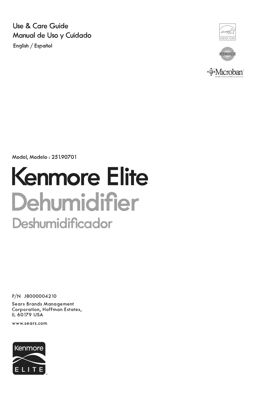 Kenmore 251.90701 manual Mo lit 