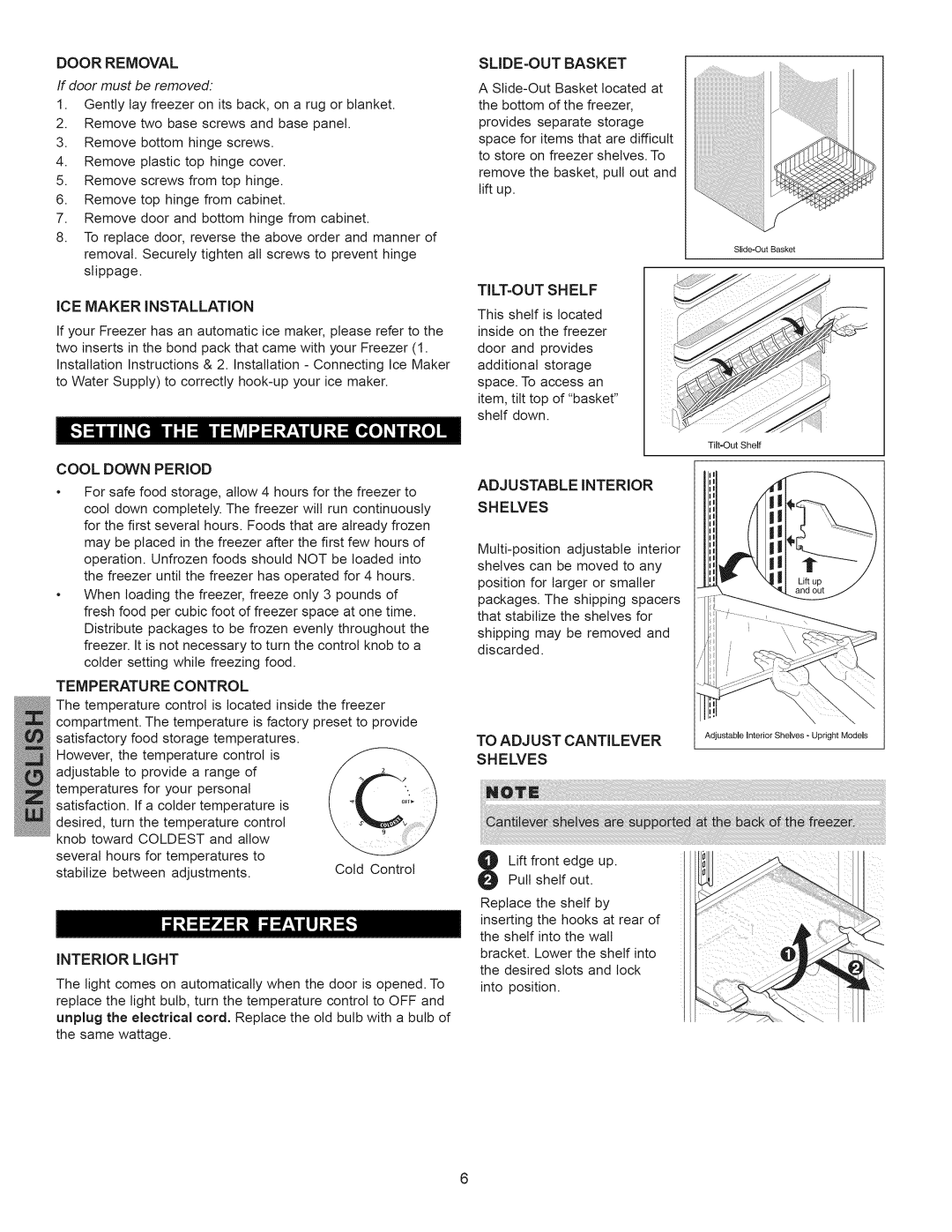 Kenmore 297310600 manual ICE Maker Installation 