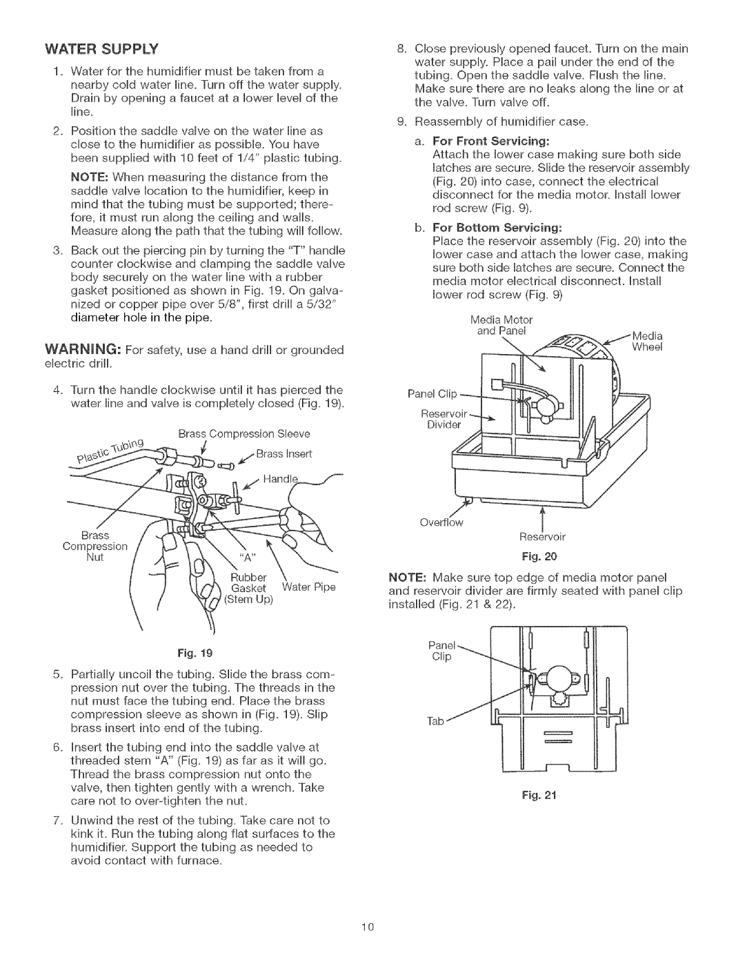 Kenmore 303.9380612 manual Water Supply 