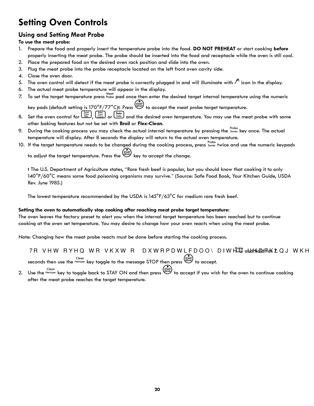 Kenmore 318205342A manual To use the meat probe 