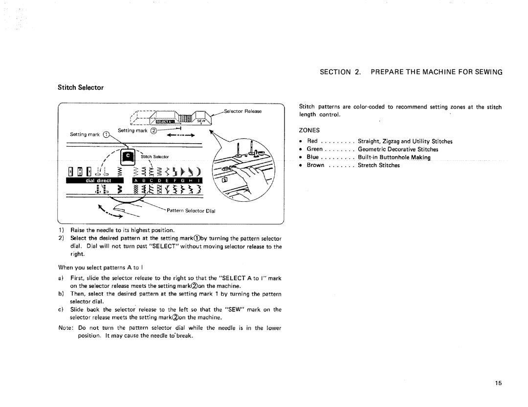 Kenmore 385. 17622 owner manual Stitch Selector, Raise the needle to its highest position, Length control, Built-in, Making 