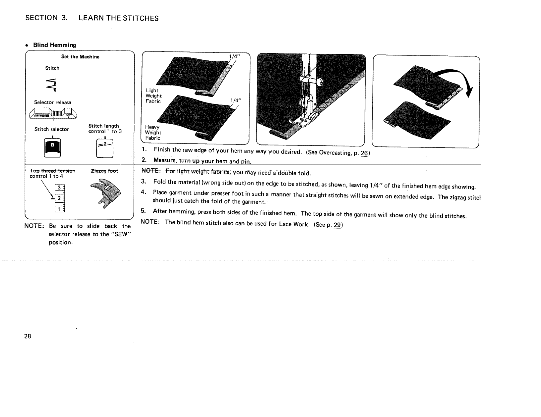 Kenmore 385. 17622 owner manual Selector retease 