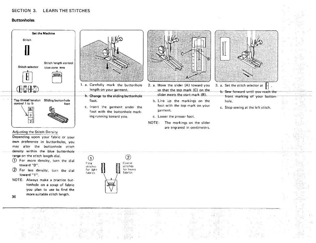 Kenmore 385. 17622 owner manual Buttonholes, Stitch selector 