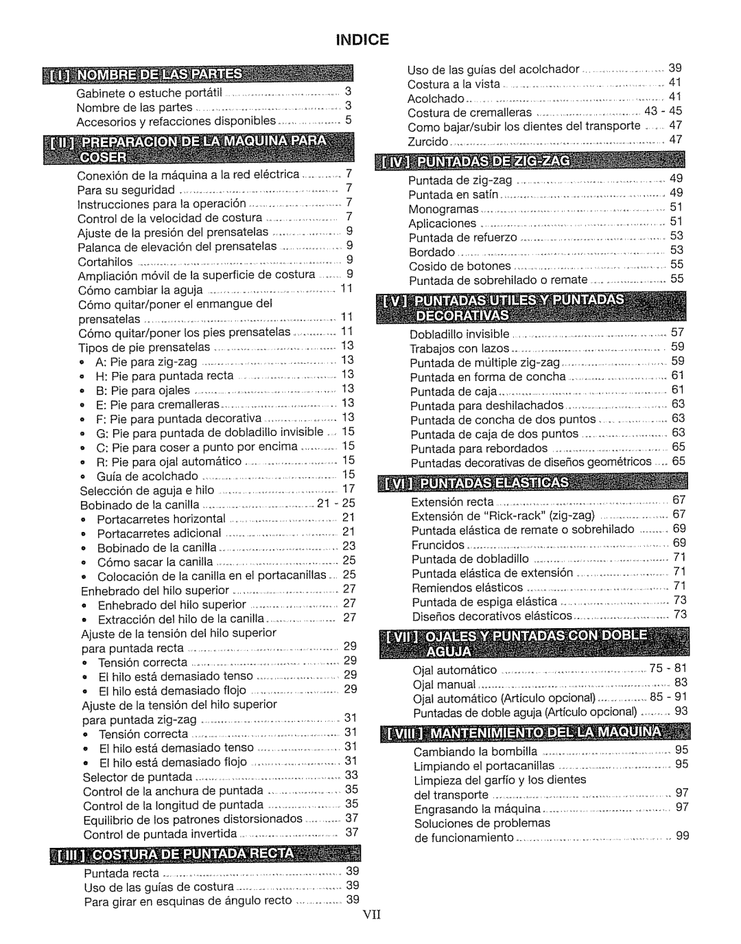 Kenmore 385. 17630 Gabinete Estuche, Nombre de tas partes, Refacciones, Conexi6n De ta m&quina, Patanca de elevaci6n 