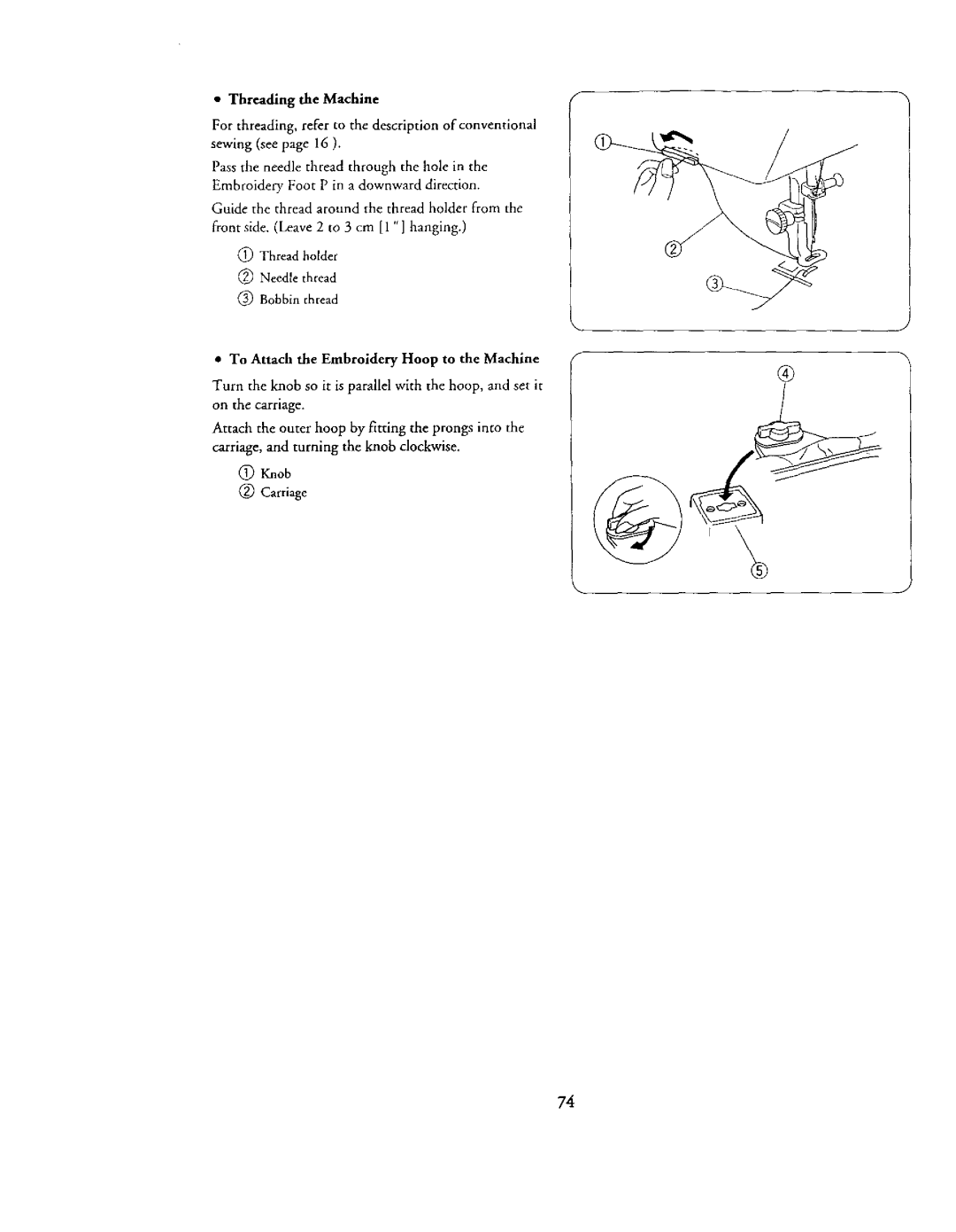 Kenmore 385. 19000 owner manual Threading the Machine 