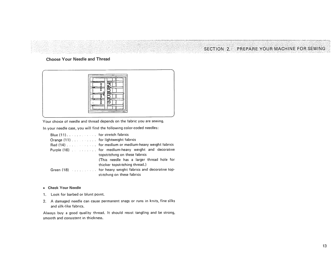 Kenmore 385 owner manual 