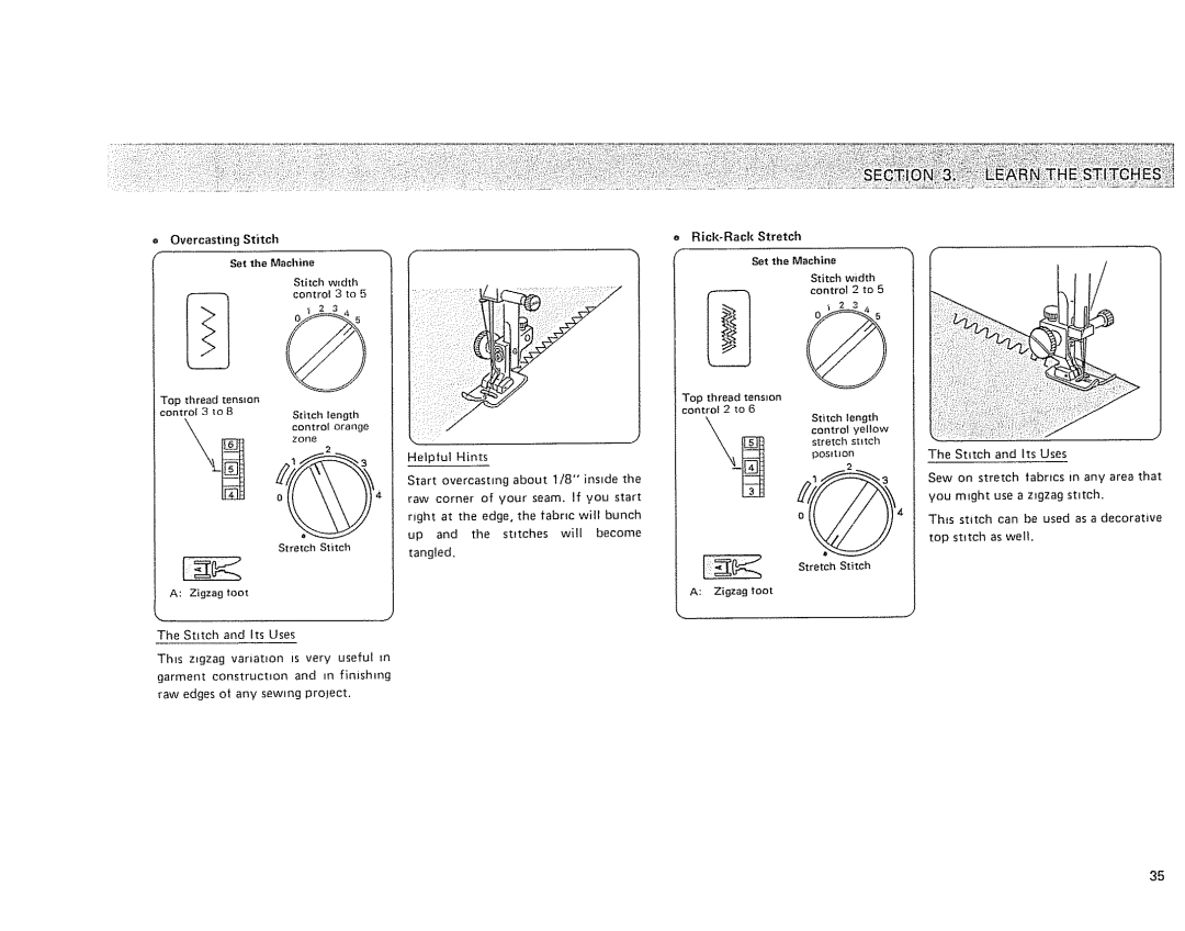 Kenmore 385 owner manual Zigzagtoot 