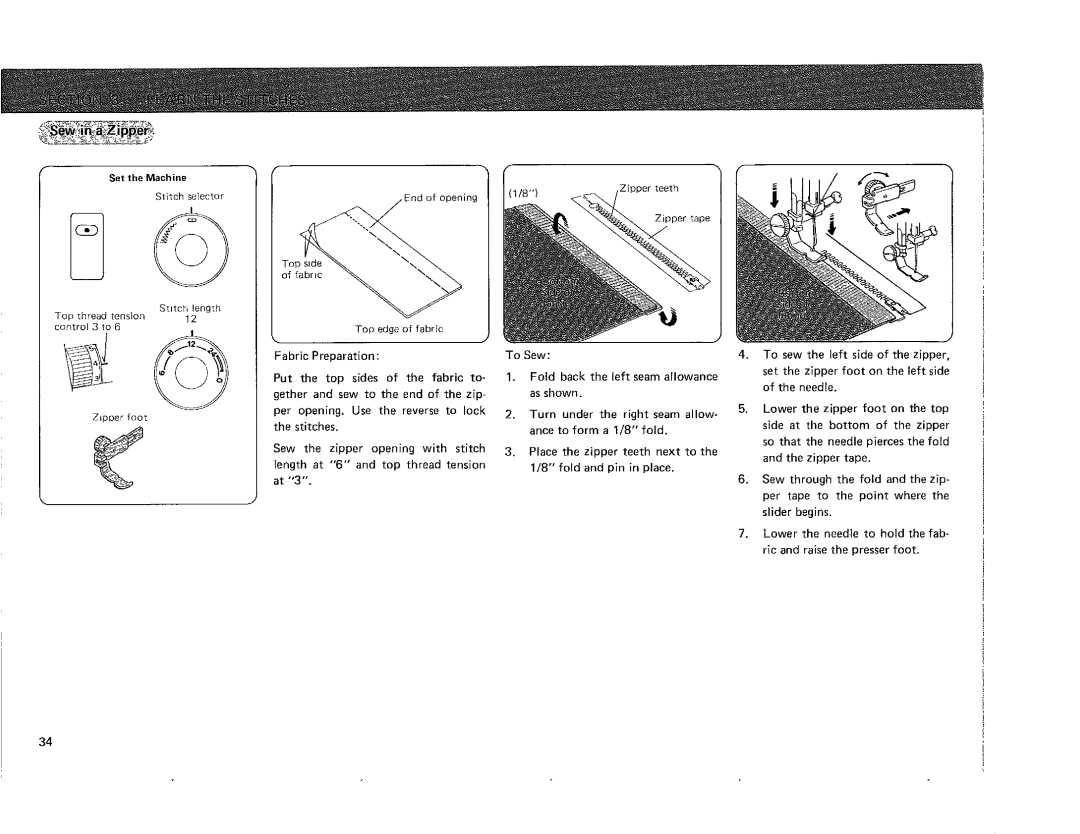 Kenmore 385.115518, 385.101118 owner manual Top thread tension 12 control 3 to 