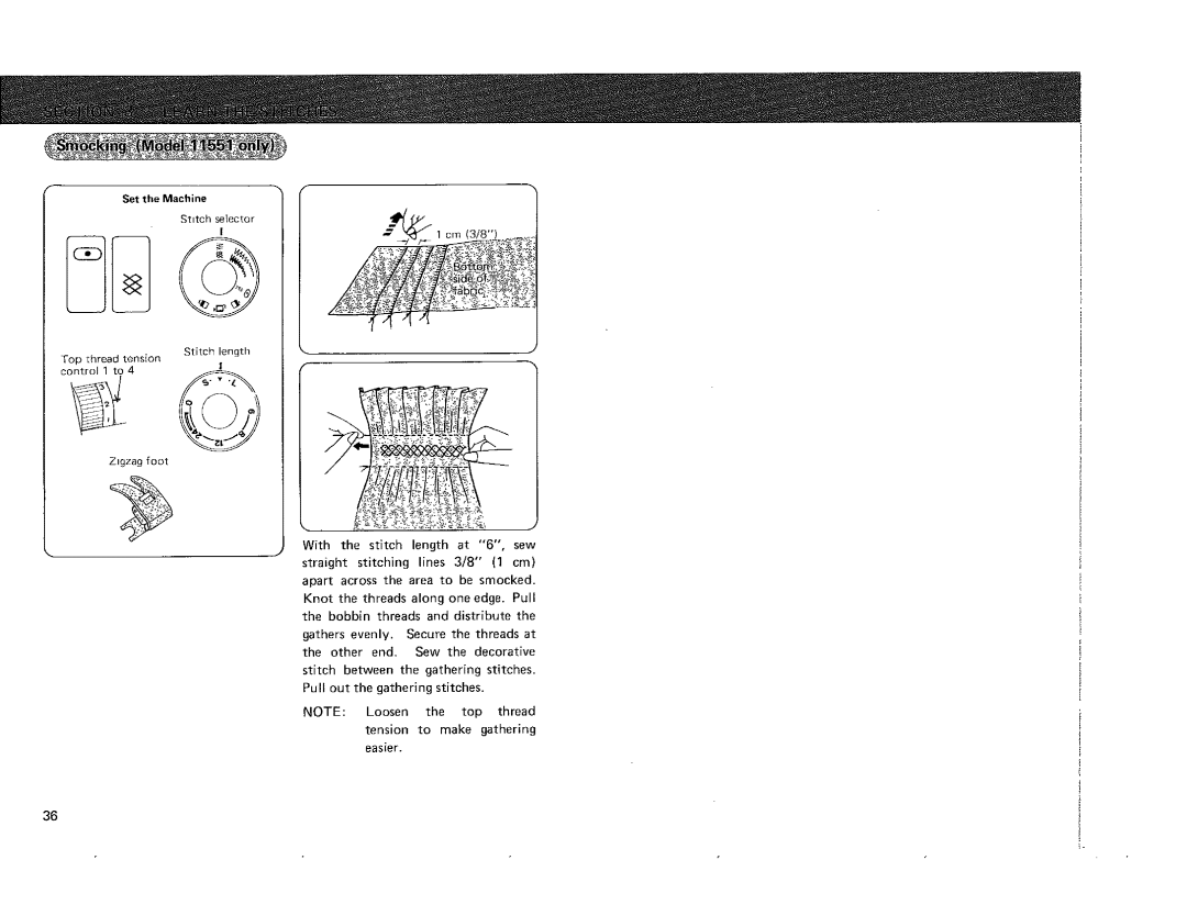 Kenmore 385.115518, 385.101118 owner manual Cm 3/8 