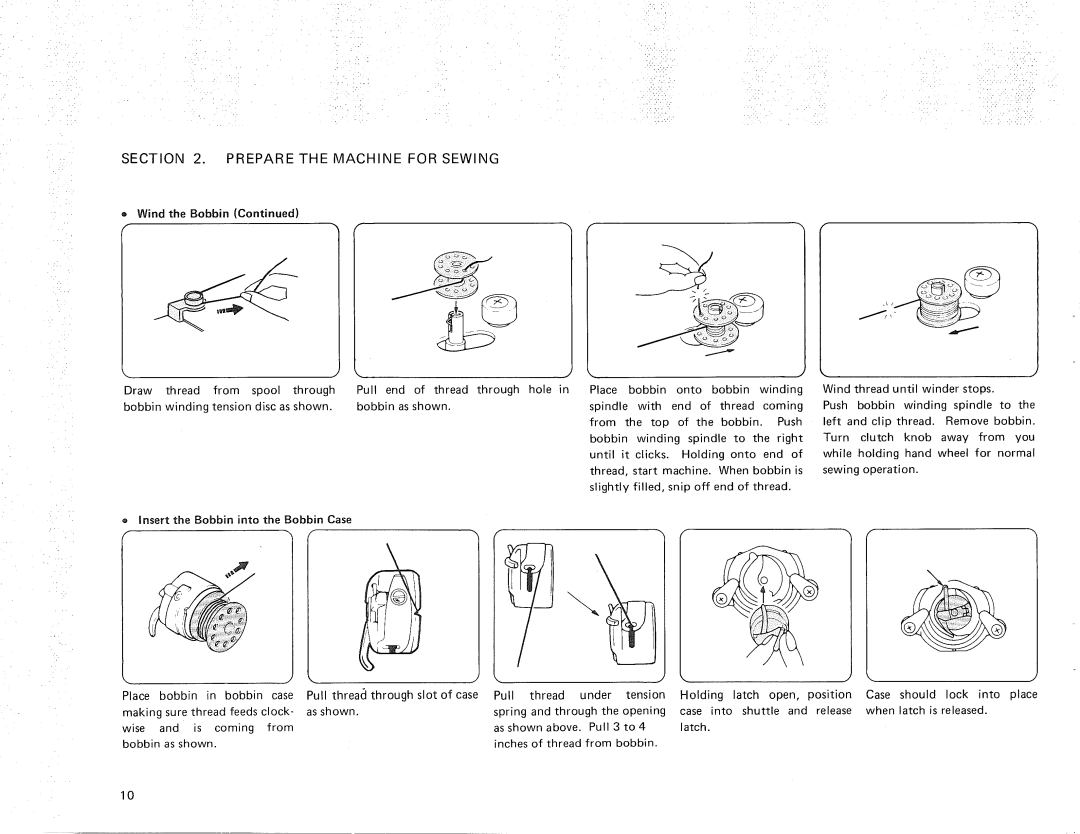 Kenmore 385.11607, 385.12614 owner manual = Wind the Bobbin, Winding 