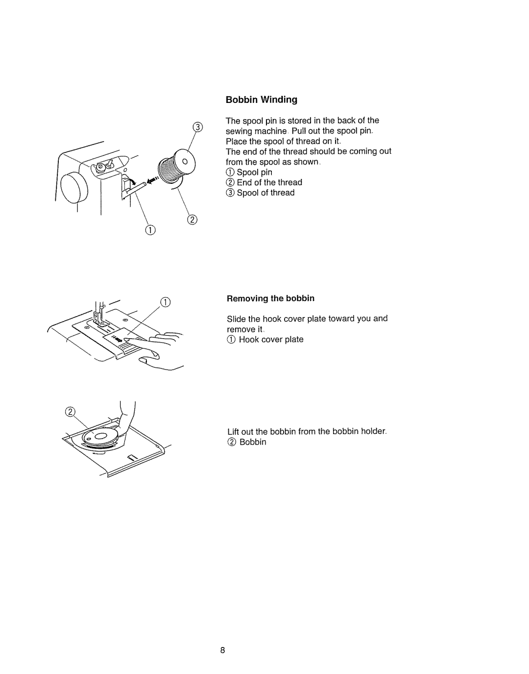 Kenmore 385.11703 owner manual Bobbin Winding 