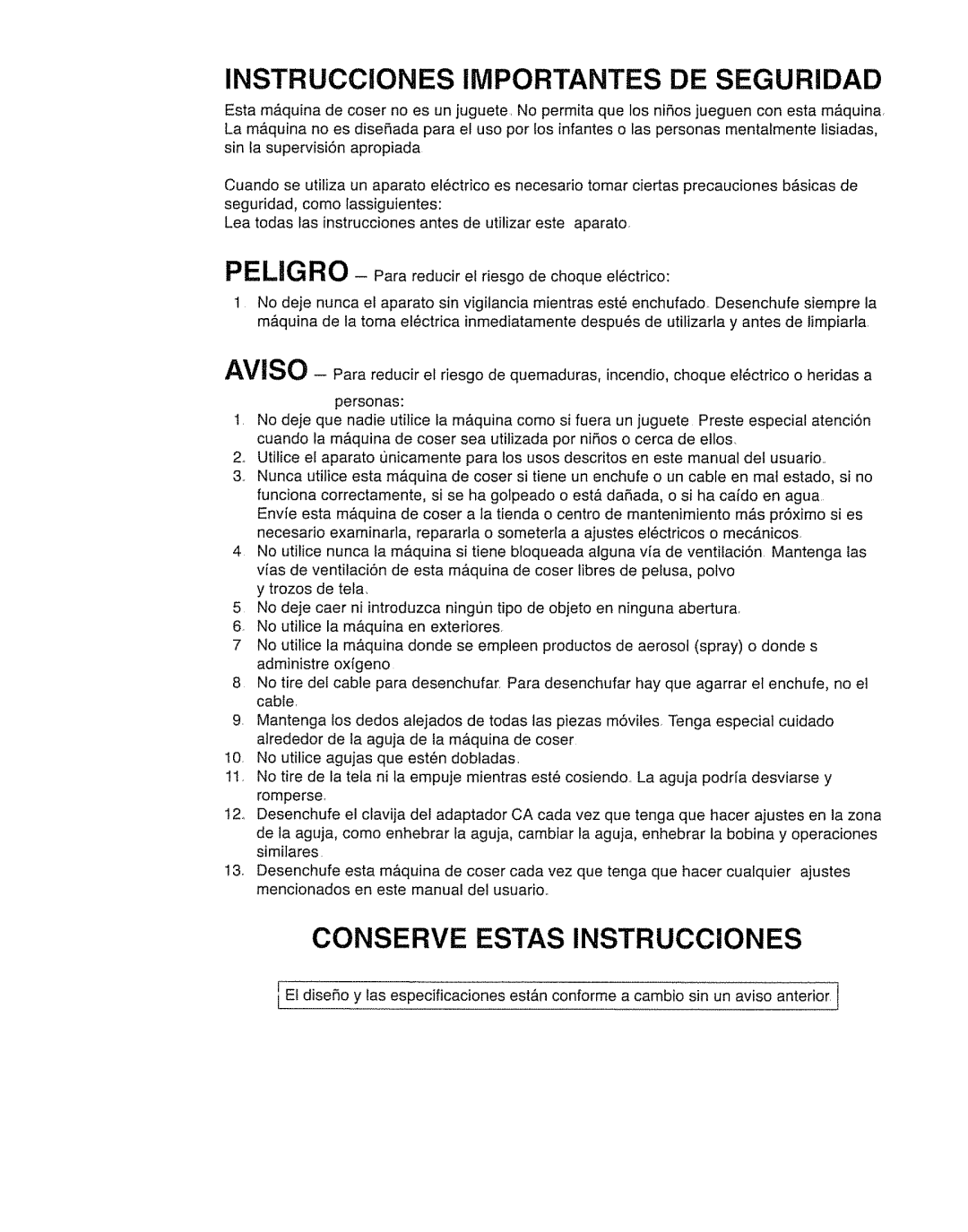 Kenmore 385.11703 owner manual Instrucciones Importantes DE Seguridad 