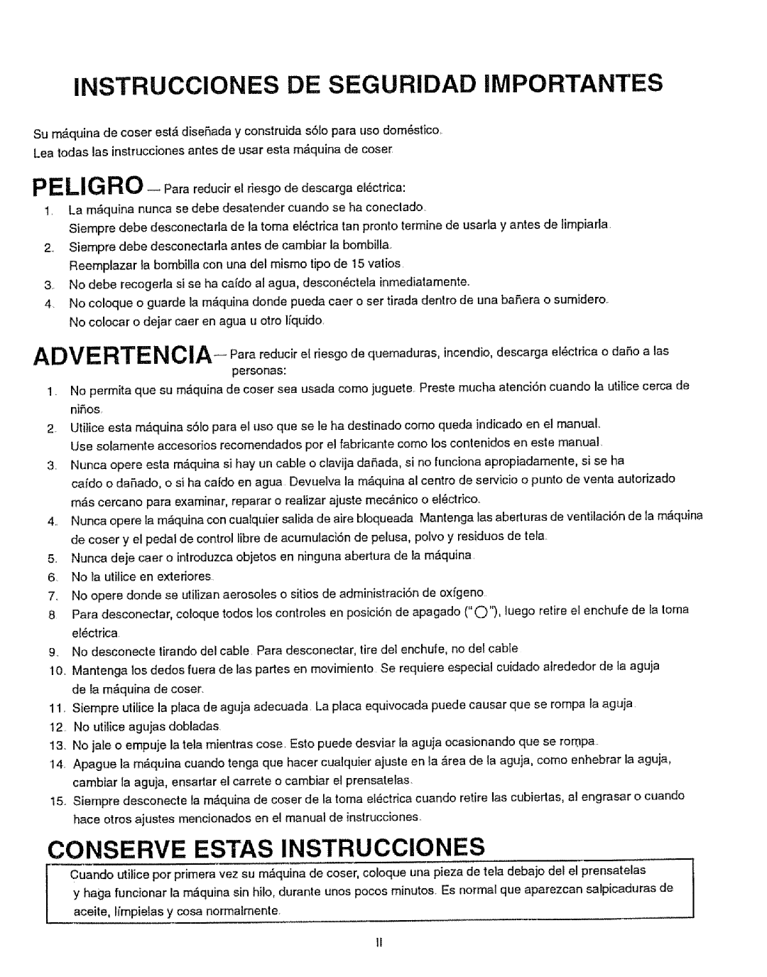 Kenmore 385.12314 owner manual Instrucciones DE Seguridad Importantes 