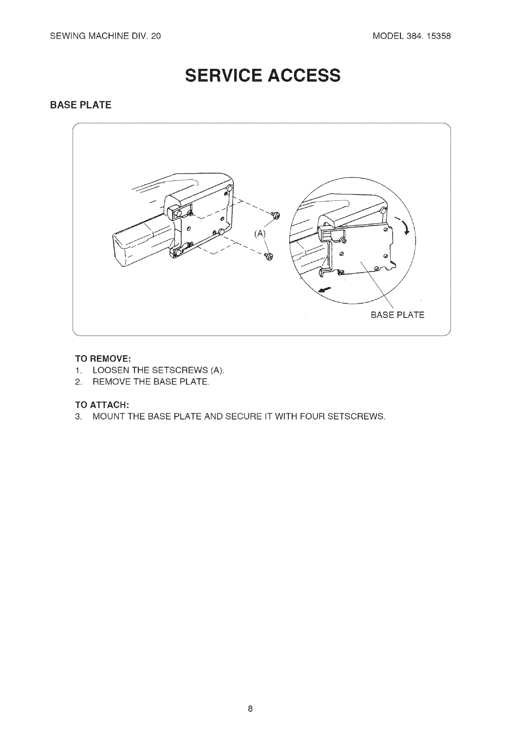 Kenmore 385.15358 service manual SEWINGMACHINEDtV.20MODEL384.15358 