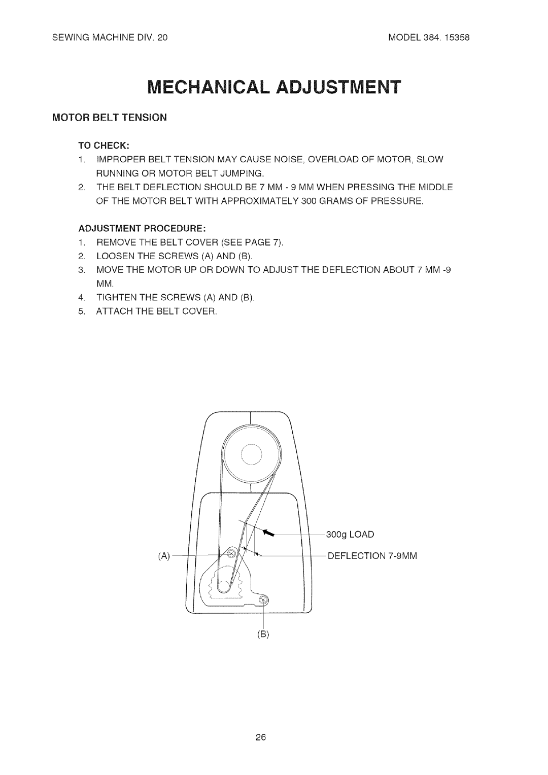 Kenmore 385.15358 service manual 9MM 