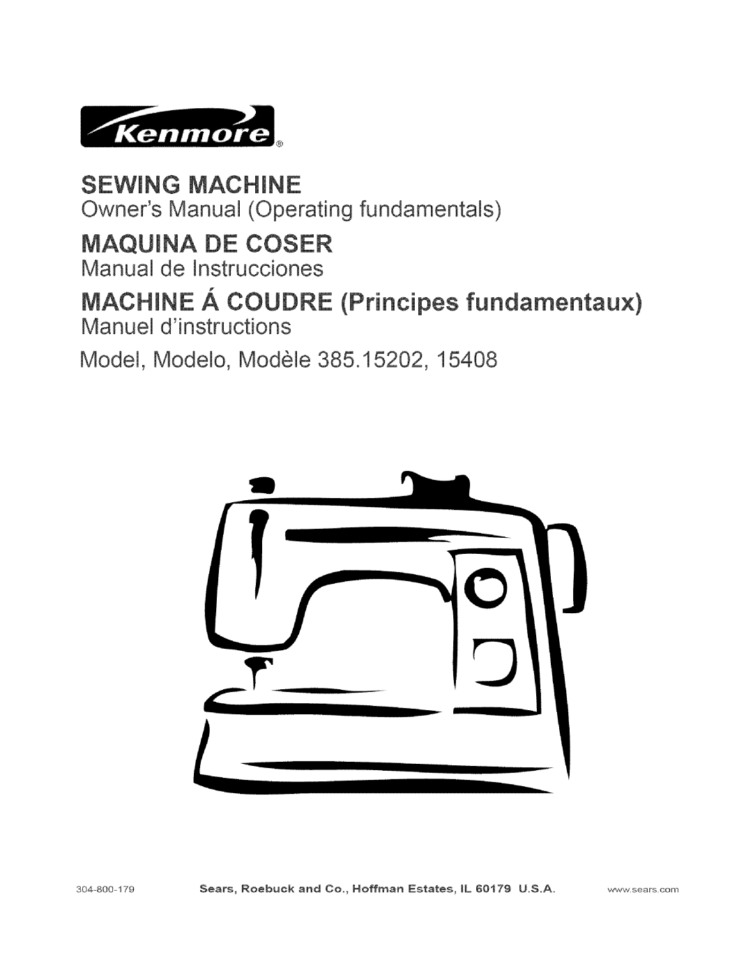 Kenmore 385.15202, 385.15408 owner manual Maquina DE Coser 