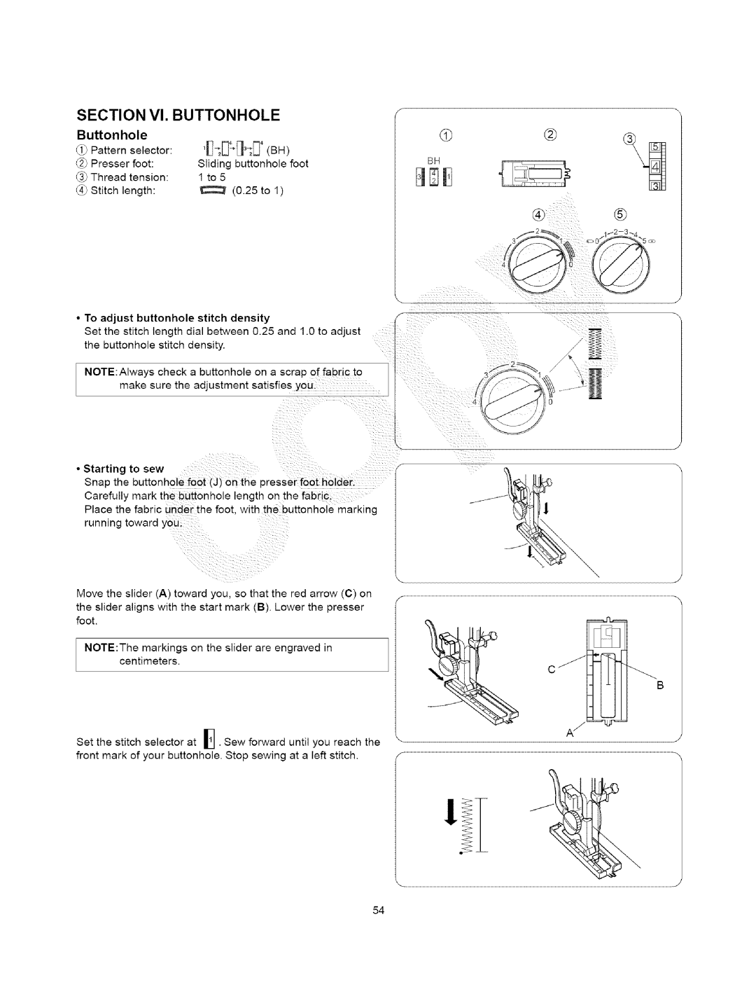 Kenmore 385.15408, 385.15202 owner manual Buttonhole, Starting to sew 