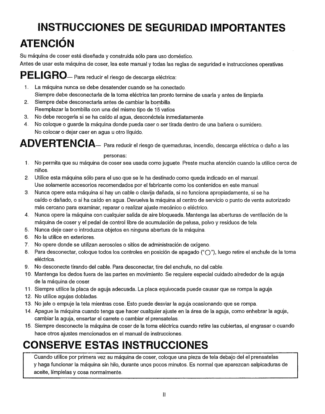 Kenmore 385.15512 owner manual Instrucciones DE Seguridad Importantes 