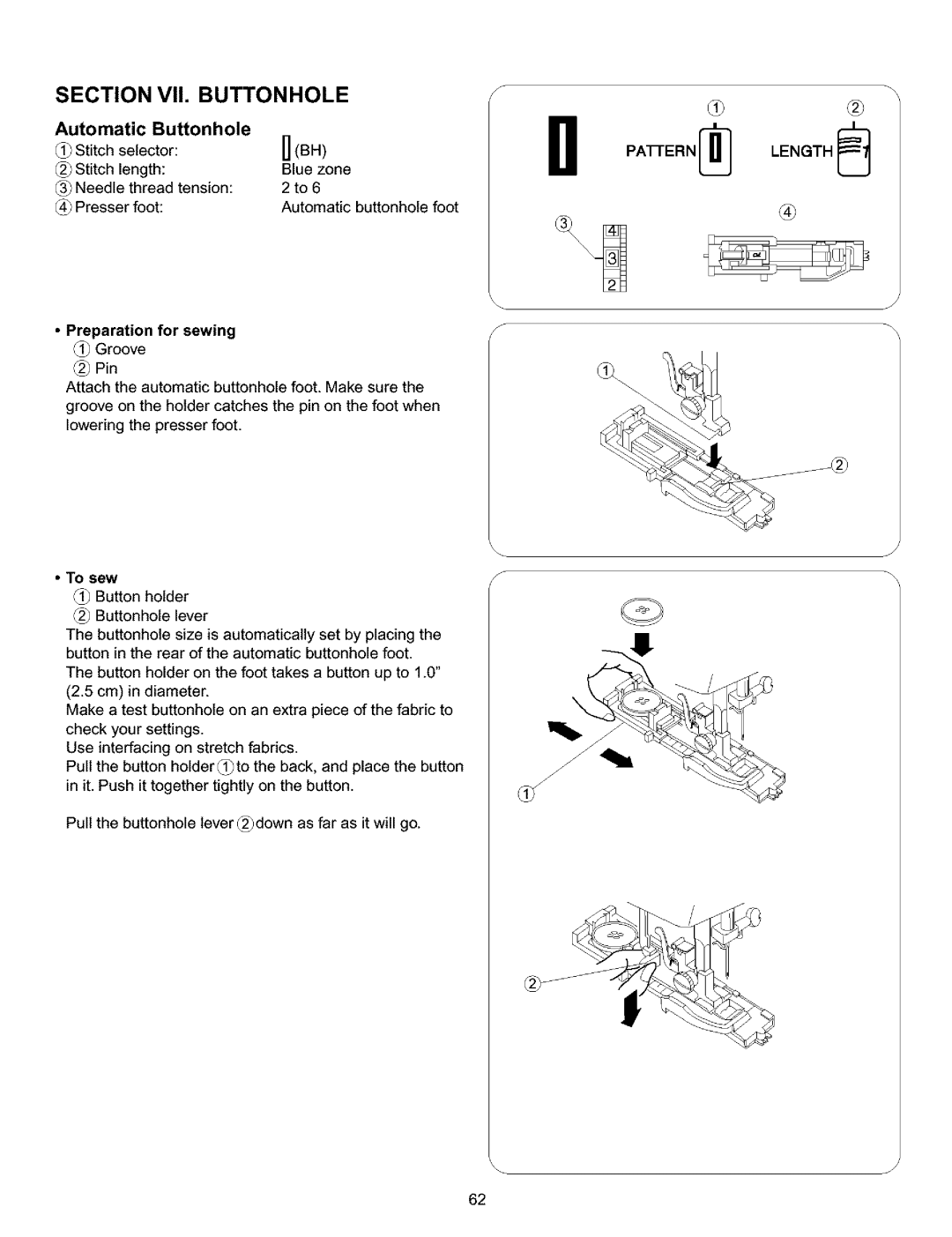 Kenmore 385.15516 owner manual Automatic Buttonhole Stitch selector, Preparation for sewing t Groove 