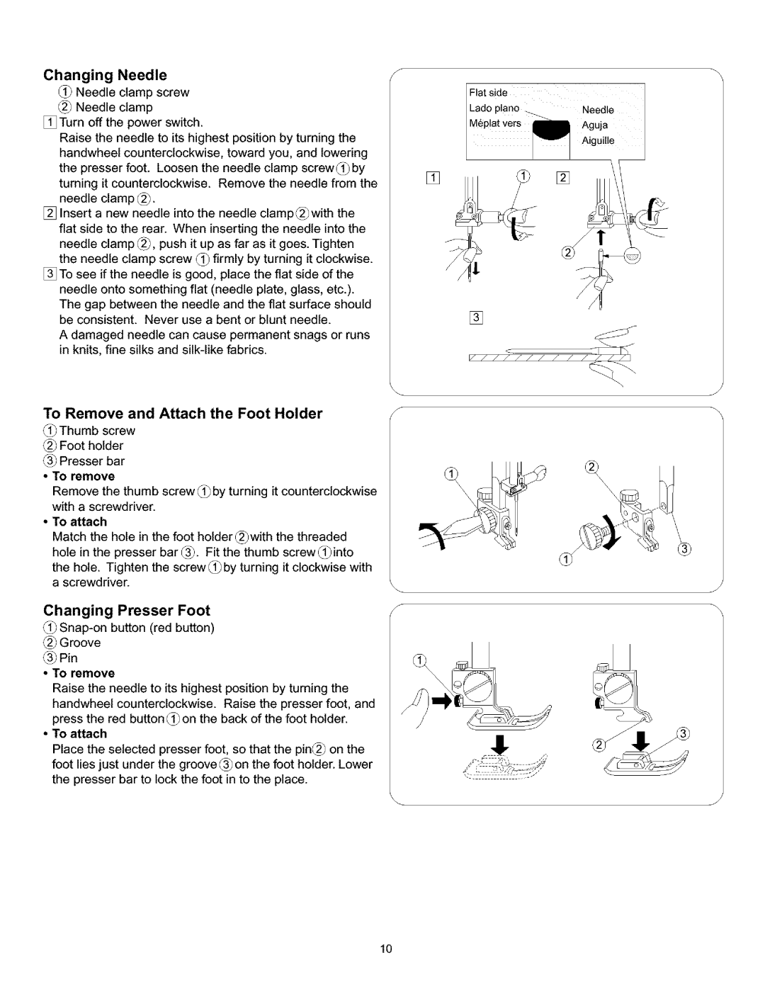 Kenmore 385.160201 owner manual Changing 