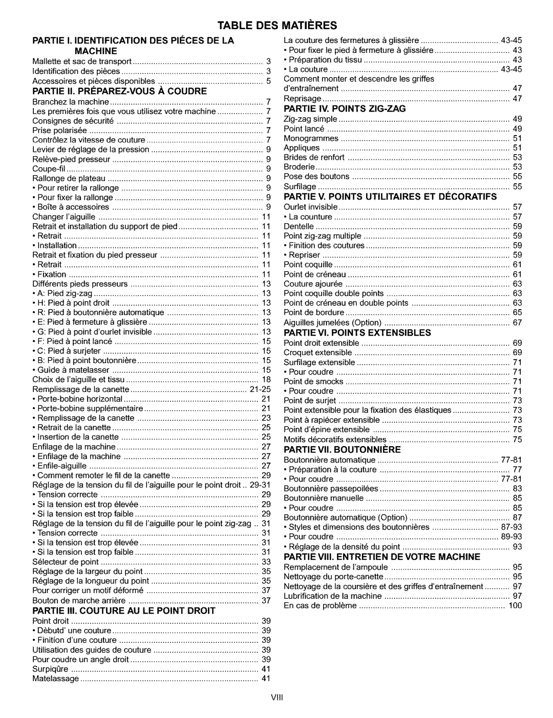 Kenmore 385.160201 owner manual Table DES Matifres, EXTENSlBLES 