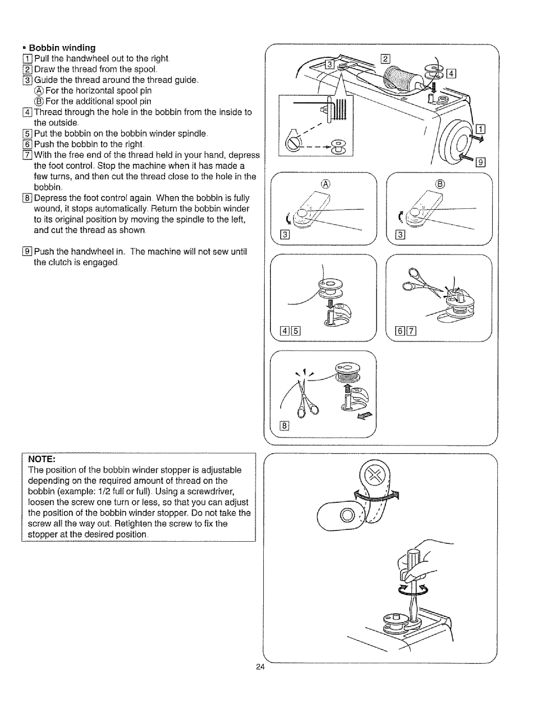 Kenmore 385.16231 owner manual Forthehorizontalspoolpin Fortheadditionalspoolpin 