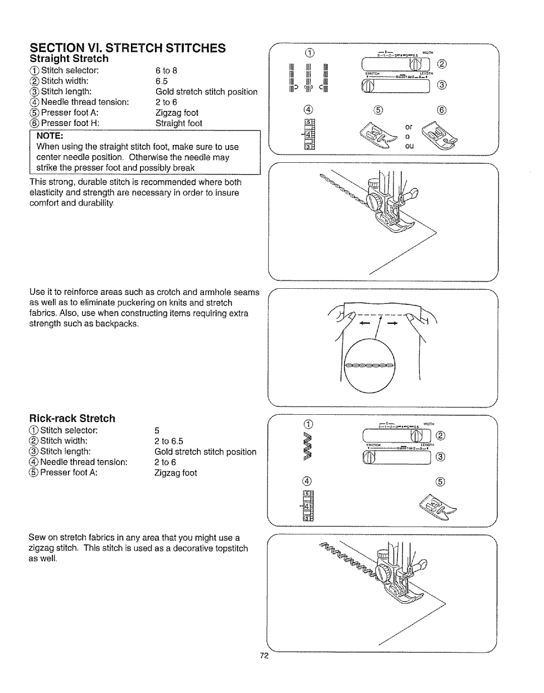 Kenmore 385.16231 owner manual Straight Stretch, Stitch Selector Width, Gold stretch stitch position 