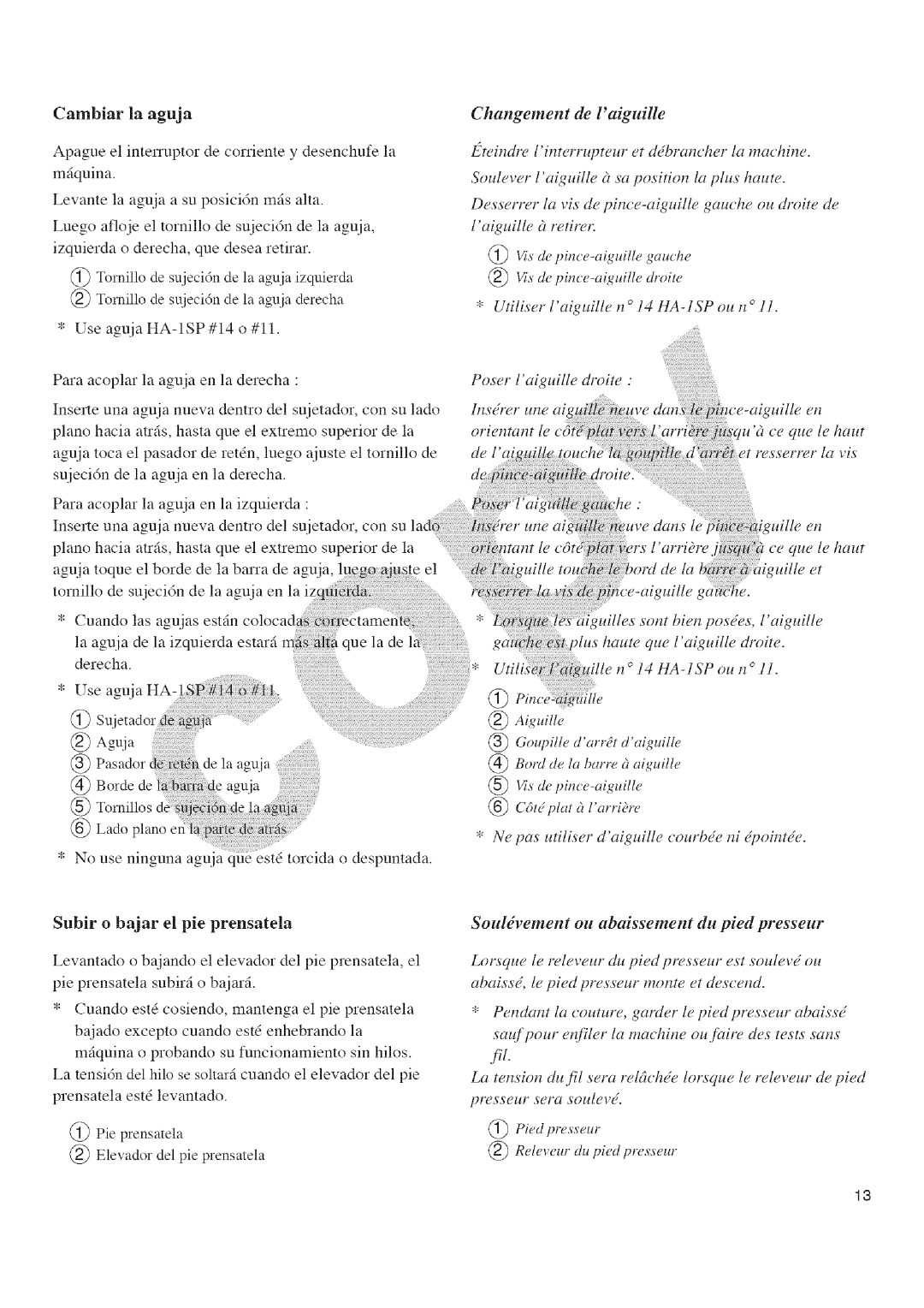 Kenmore 385.16677 owner manual Cambiar la aguja 