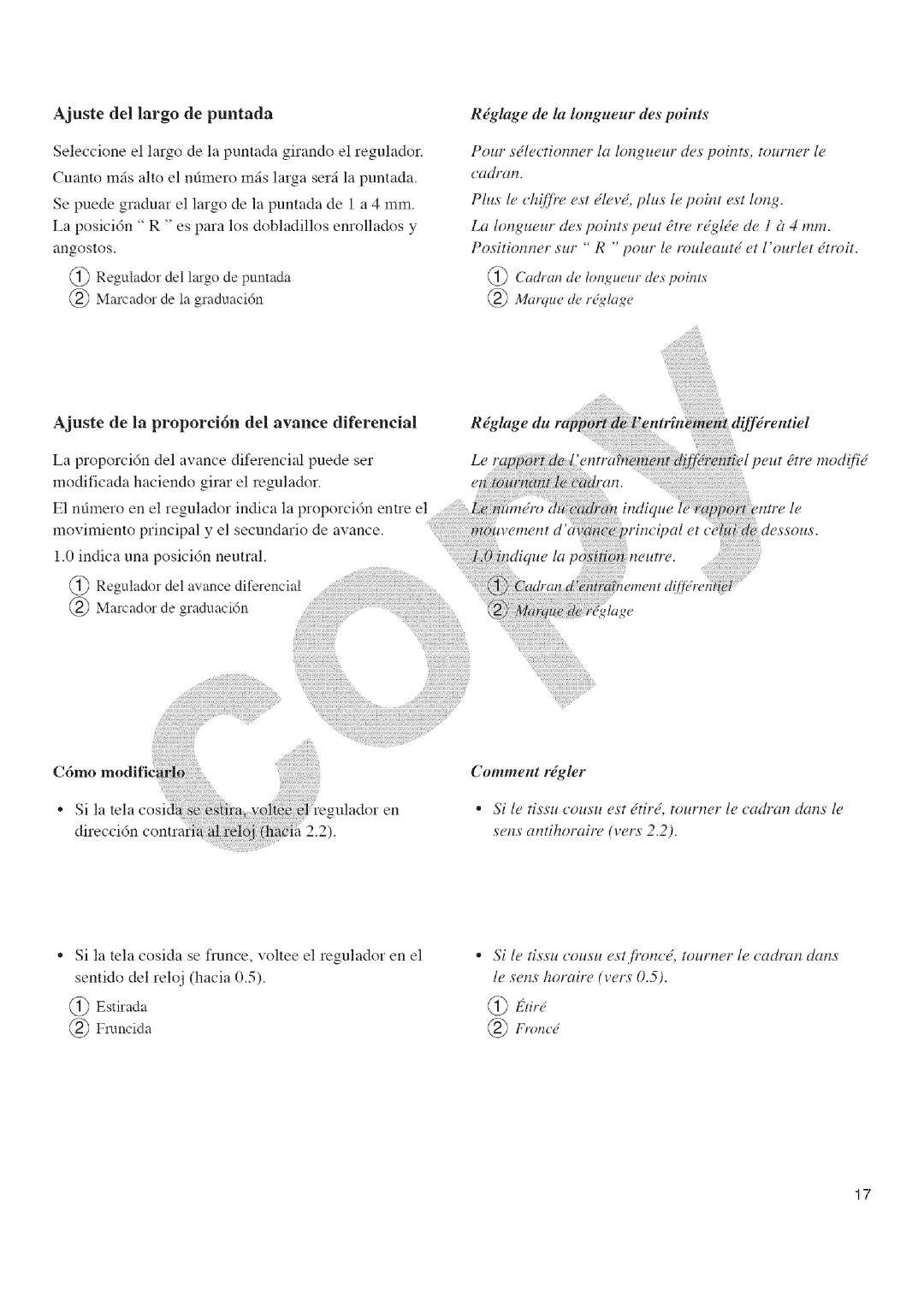 Kenmore 385.16677 owner manual Ajuste del largo de puntada 