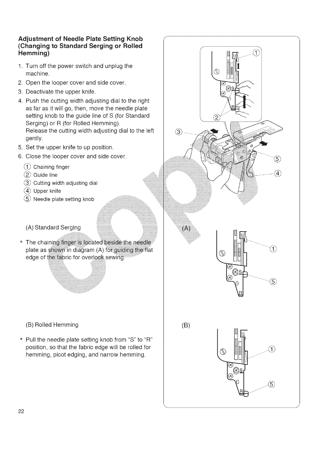 Kenmore 385.16677 owner manual Plate Setting knob 