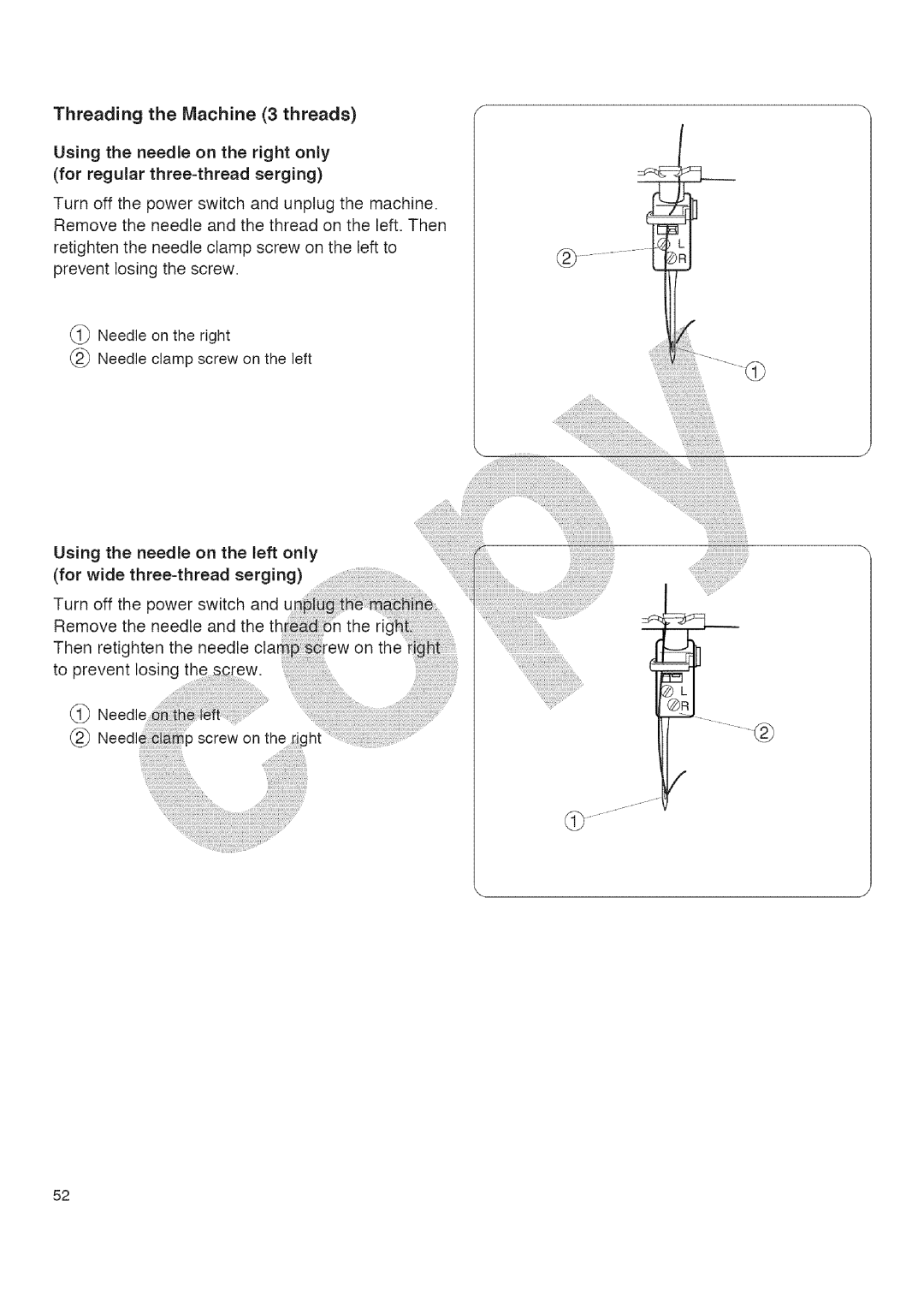 Kenmore 385.16677 owner manual Threading the Machine 3 threads 