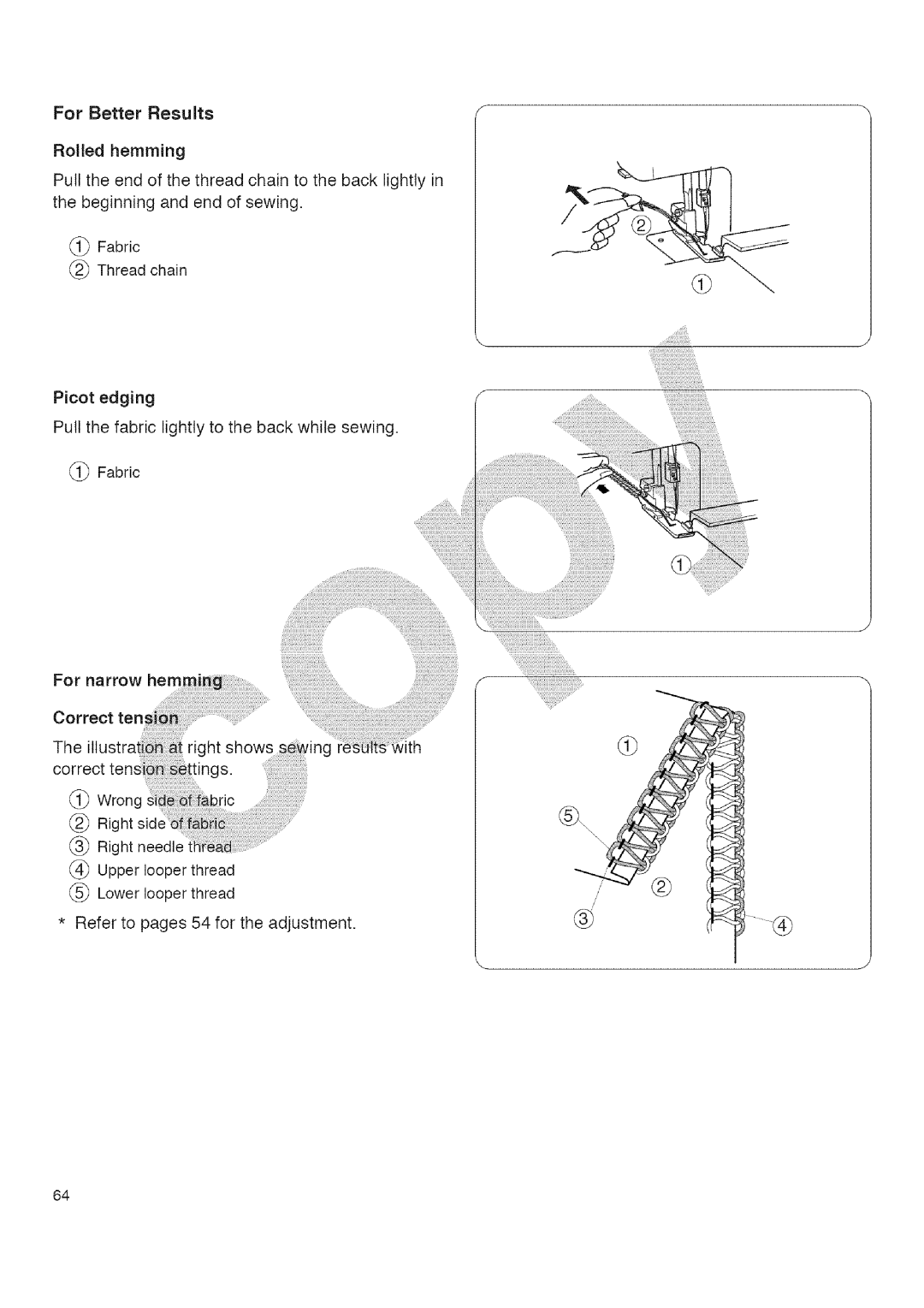 Kenmore 385.16677 owner manual For Better Results, Looper thread 