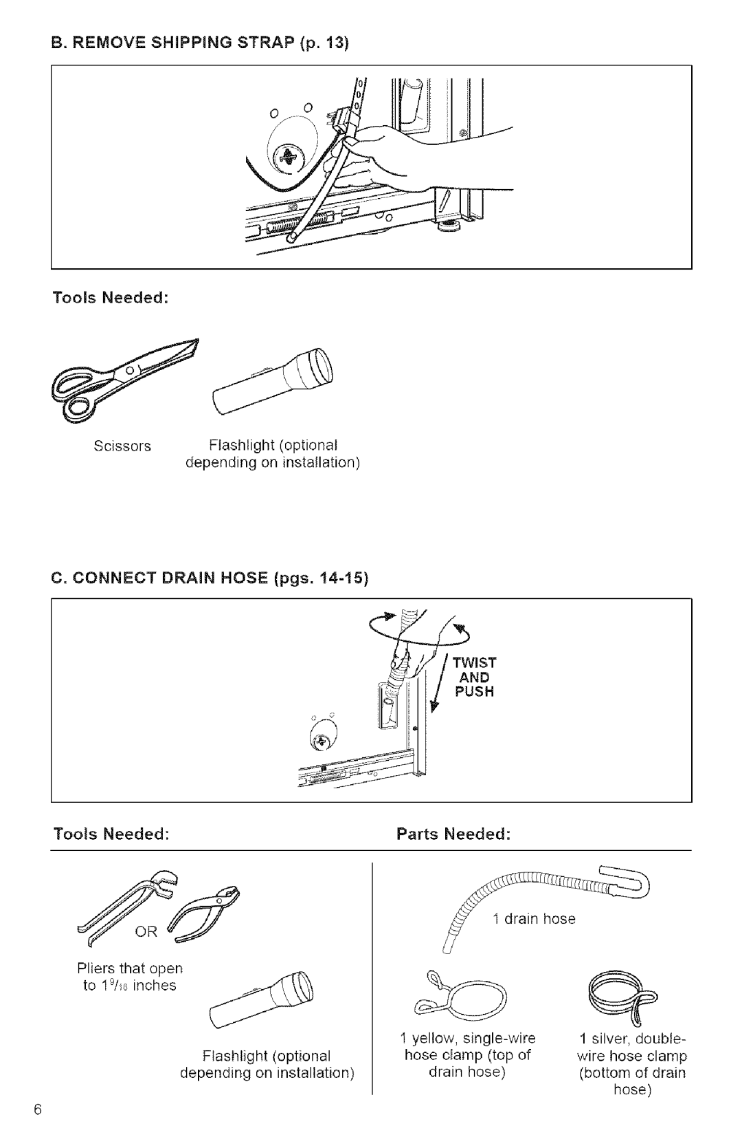 Kenmore 3950144 owner manual Remove Shipping Strap p 