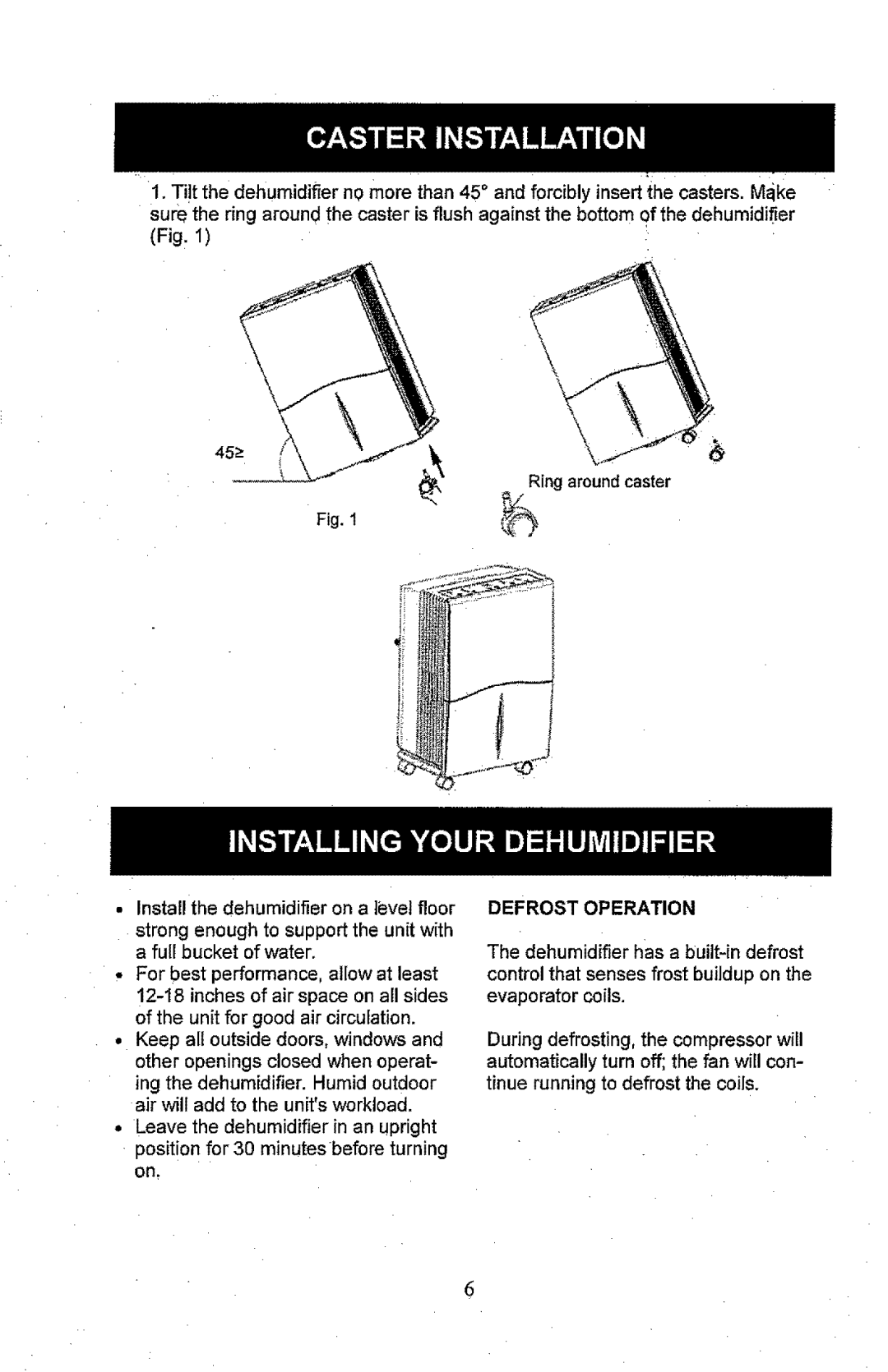 Kenmore 407.52301 manual Defrost Operation 