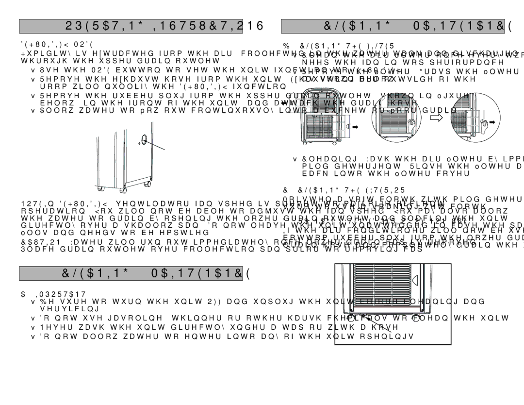 Kenmore 408.72012 manual Cleaning & Maintenance, Dehumidify Mode 