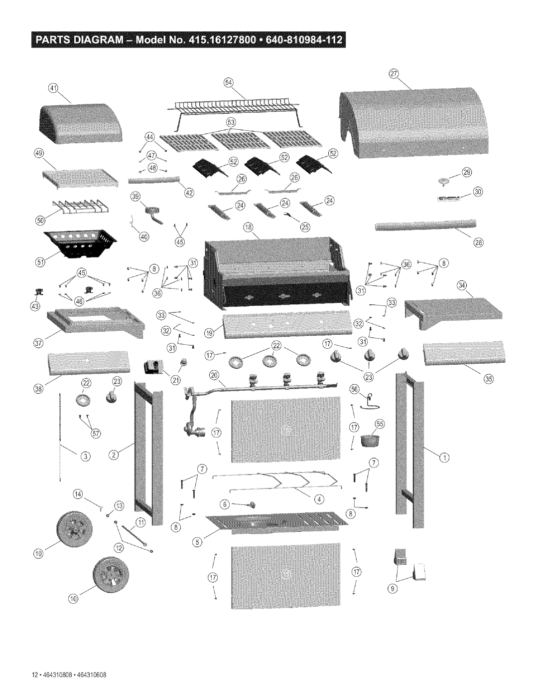 Kenmore 415.161278 manual 12 464310808 