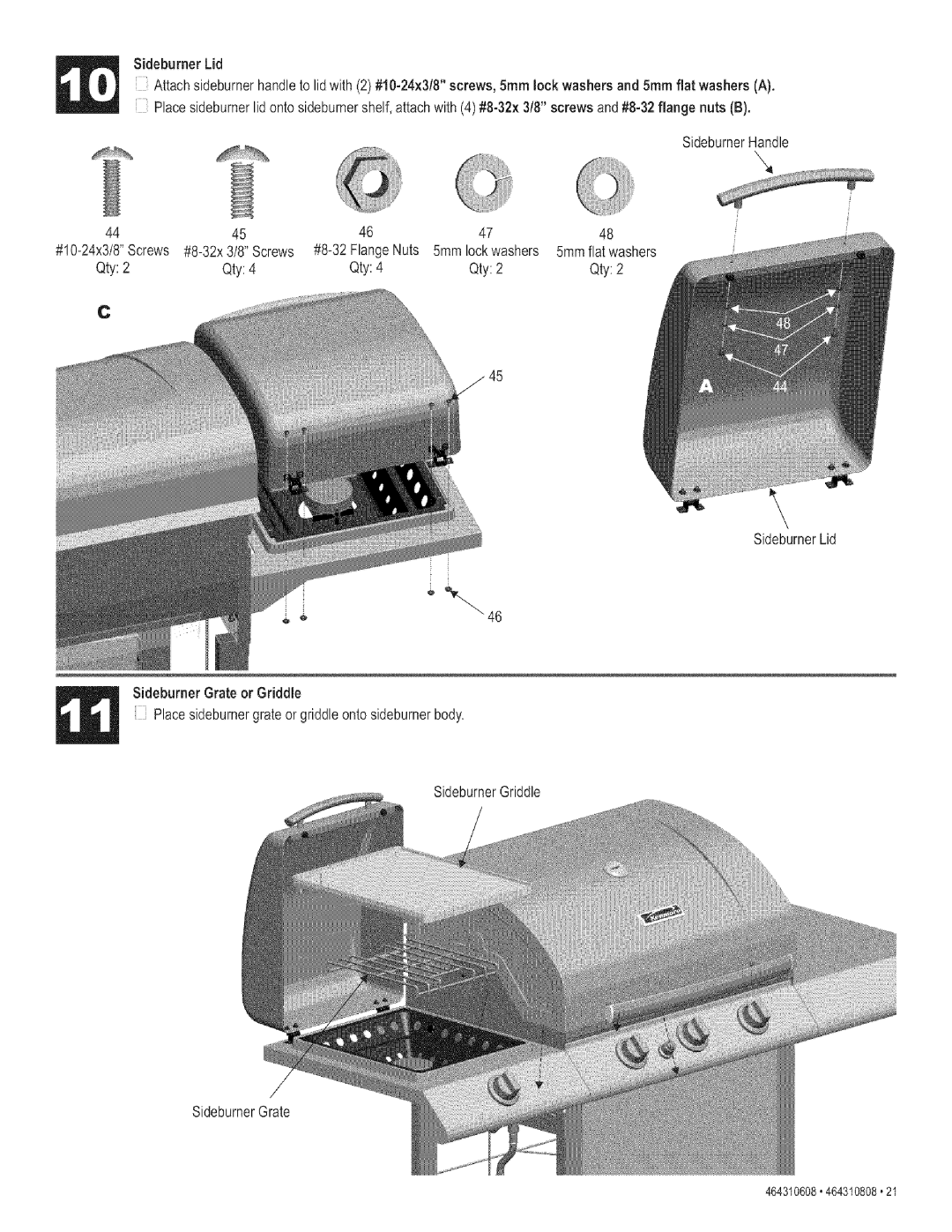 Kenmore 415.161278 manual 464310608.464310808.21 